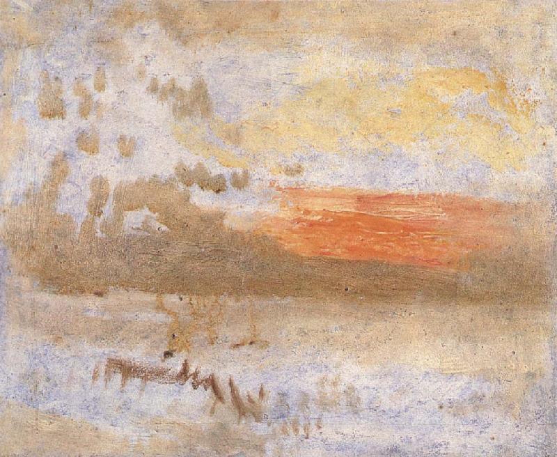 Sunset, Joseph Mallord William Turner